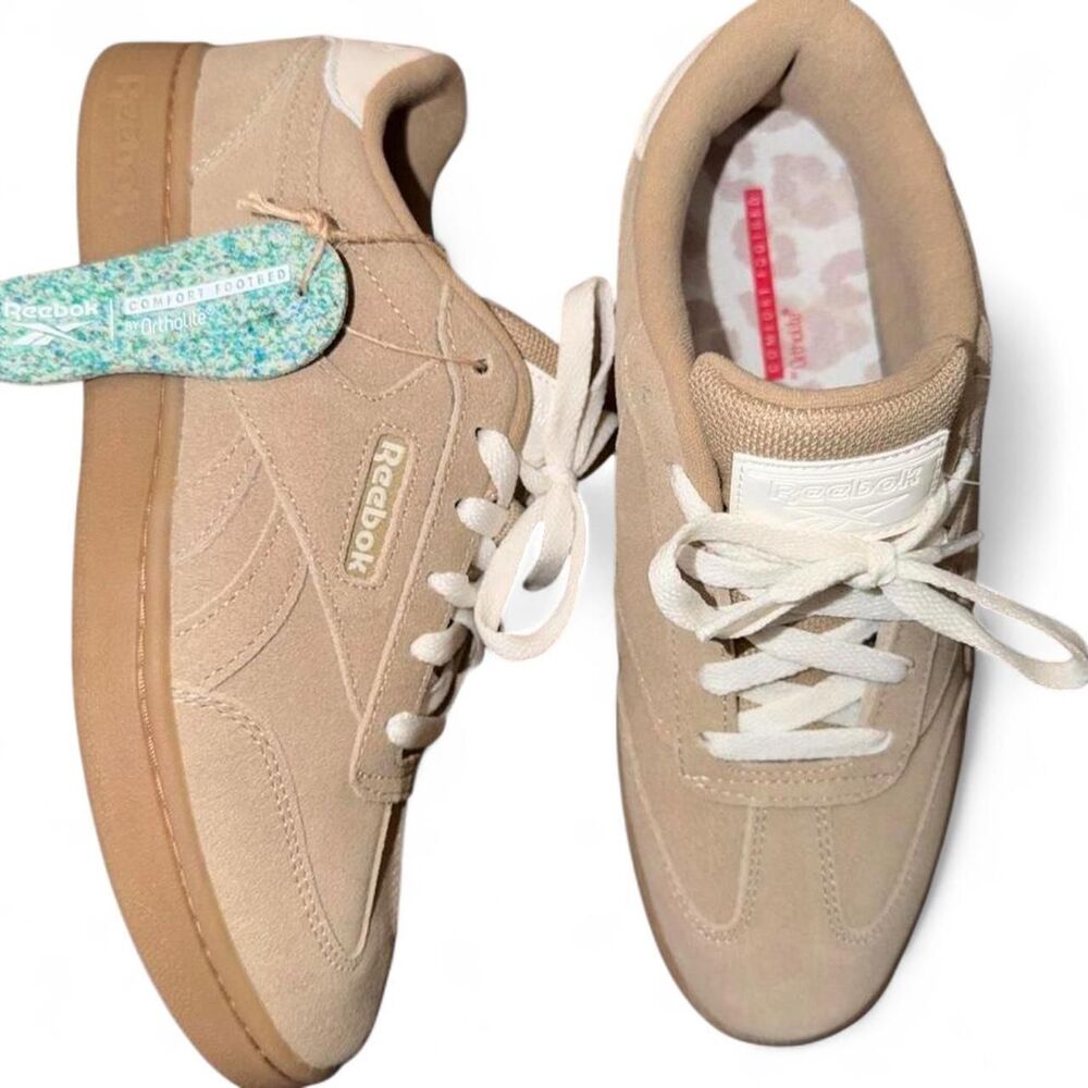Reebok Women's Tan and Cream Trainers
